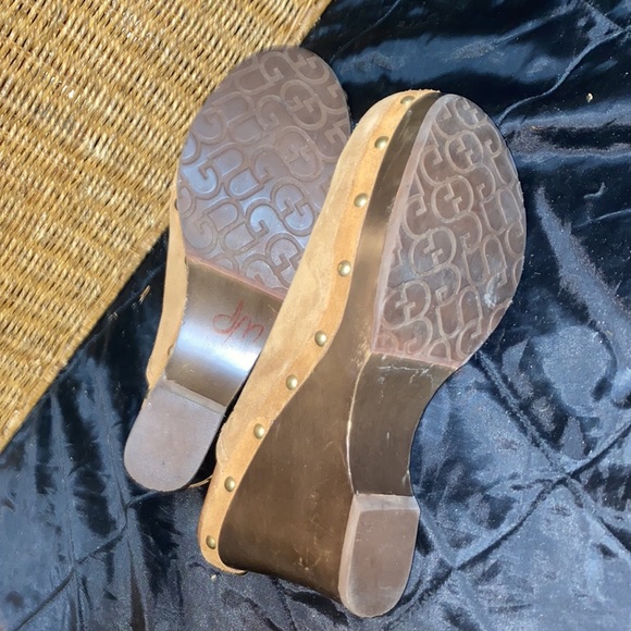 Women's UGG Fur Lined Leather Wedge Clogs🌵9 - Picture 6 of 12